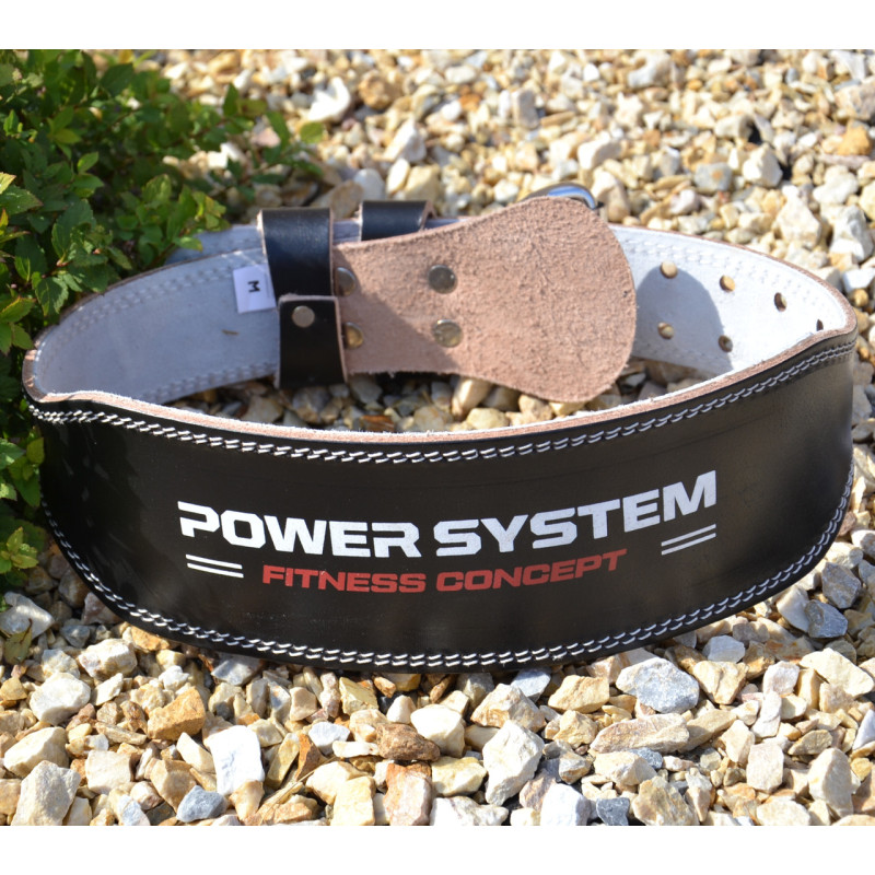 Ремень для тяжелой атлетики Power System PS-3100 Power кожаный Черный S