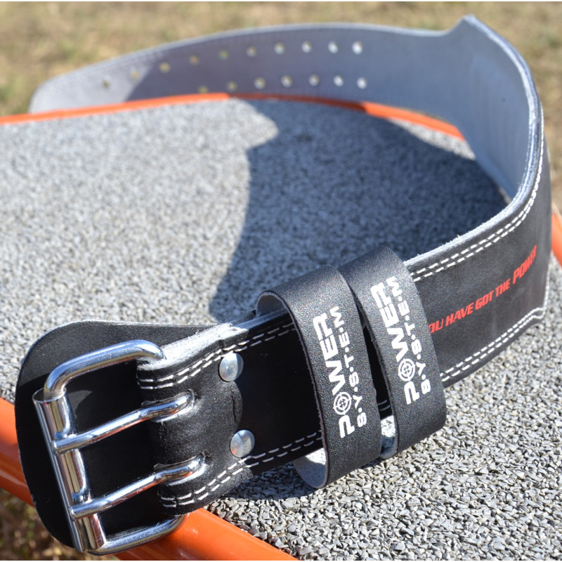 Пояс для важкої атлетики Power System PS-3250 Power Basic шкіряний Black L