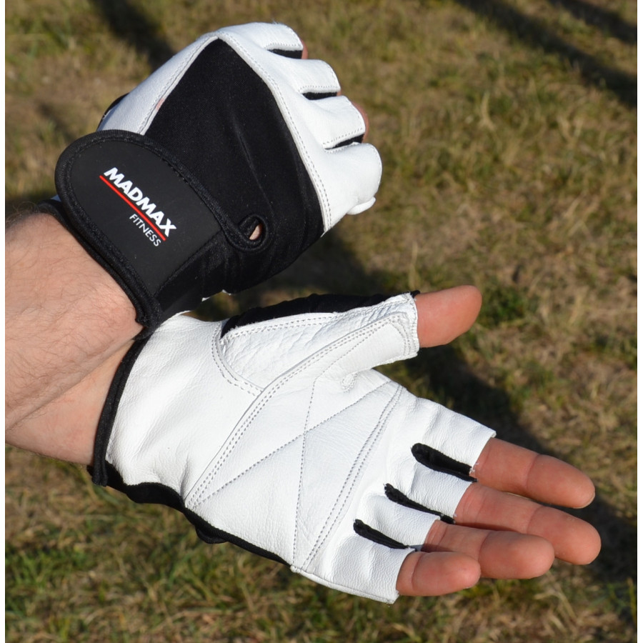 Рукавички для фітнесу MadMax MFG-444 Fitness White S