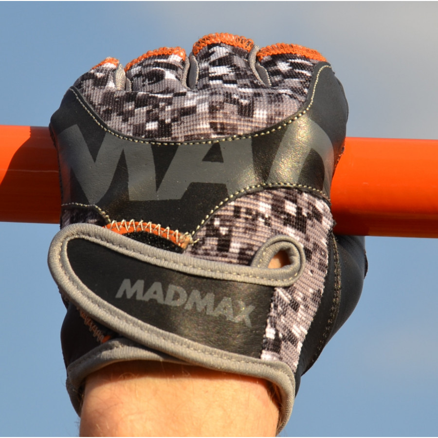 Рукавички для фітнесу MadMax MFG-831 Mti 83.1 Grey/Digital Camo XL