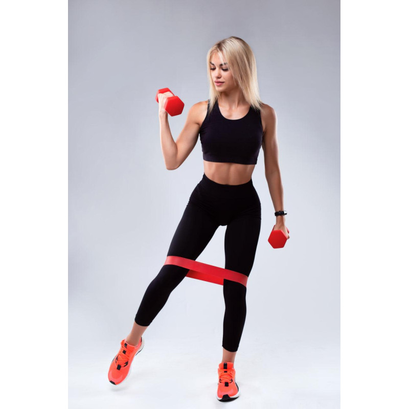 Резинка для фітнесу PowerPlay 4114 Mini Power Band 1.2мм. Heavy Червона (12-15кг)