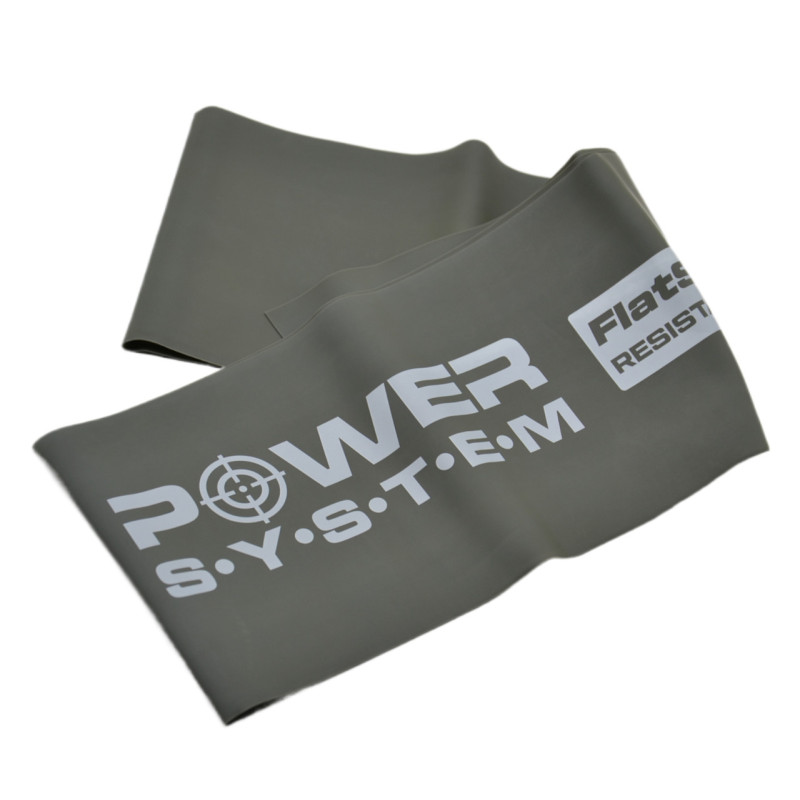 Стрічка-еспандер для спорту та реабілітації Power System PS-4123 Flat Stretch Band Level 3 Black (12-15кг.)