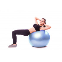 М'яч для фітнесу (фітбол) PowerPlay 4001 Ø75 cm Gymball Sky Blue + помпа М'яч для фітнесу (фітбол) PowerPlay 4001 Ø75 cm Gymball Sky Blue + помпа