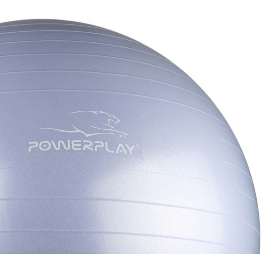 М'яч для фітнесу (фітбол) PowerPlay 4001 Ø75 cm Gymball Sky Blue + помпа