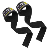 Лямки для тяги Power System PS-3400 Power Straps, 60×4 см, бавовна/неопрен, чорно-жовтий