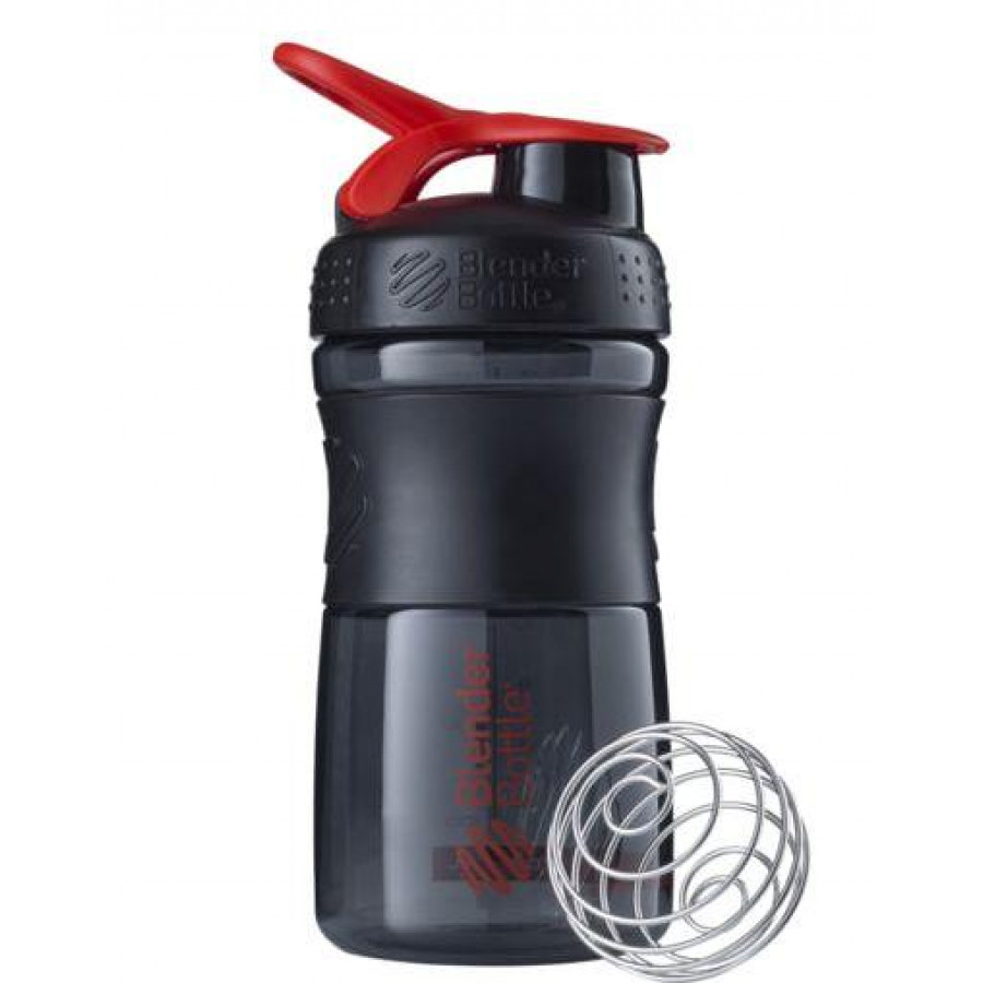 Шейкер спортивний (пляшка) BlenderBottle SportMixer Flip 20oz/590ml Black/Red