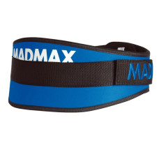 Пояс для тяжелой атлетики MadMax MFB-421 Simply the Best неопреновый Blue, Размер XL, Нейлон, Лайкра, Синий