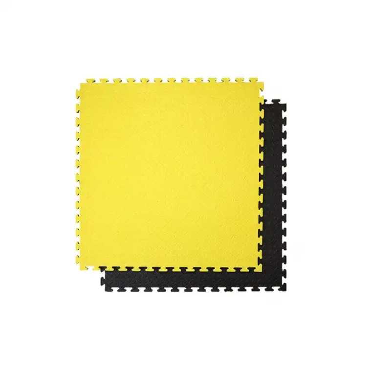 Мат татамі ластівчин хвіст WCG EVA 1000х1000х30мм Мат-пазл чорно-жовтий