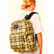 Міський рюкзак 25L Jansport Superbreak жовтий в клітинку