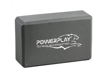 Блок для йоги PowerPlay 4006 Yoga Brick Сірий