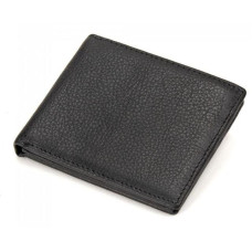 Кожаное мужское портмоне Tiding Bag, черный