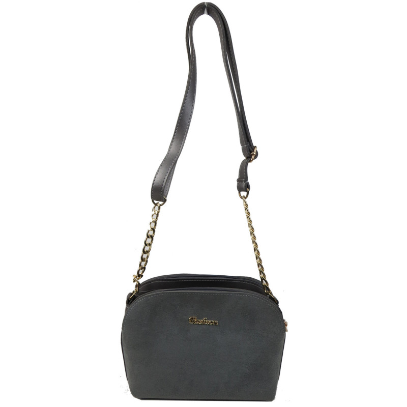 Жіноча сумка з еко шкіри Ксенія Fashion сіра