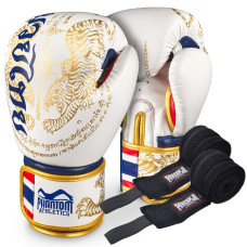 Перчатки для бокса Phantom Muay Thai Gold Limited Edition 10 унций (повязки в подарок)