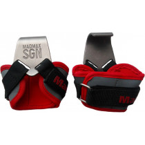 Гаки для тяги на зап'ястя MadMax MFA-330 Lat Hooks Antic silver/Grey/Red Гаки для тяги на зап'ястя MadMax MFA-330 Lat Hooks Antic silver/Grey/Red