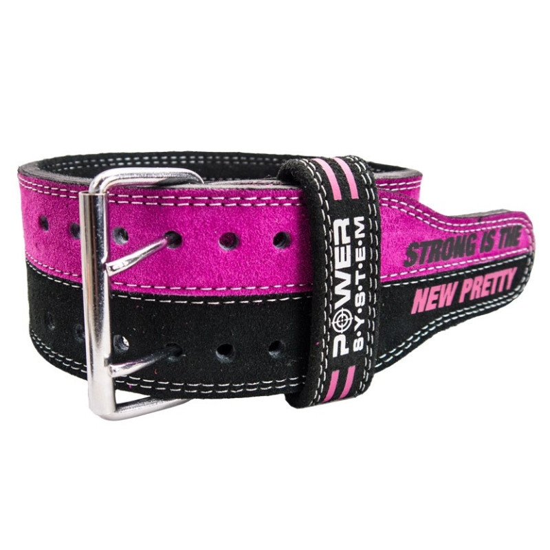 Пояс для важкої атлетики Power System PS-3850 Strong Femme Black/Pink XS