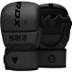 Перчатки для ММА RDX F6 KARA Matte Black Plus S/M (капа в комплекте)