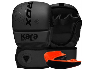 Рукавиці для ММА RDX F6 KARA Matte Black Plus L/XL (капа у комплекті)