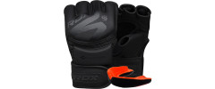 Рукавиці для ММА RDX F15 Noir Matte Black XL (капа у комплекті)