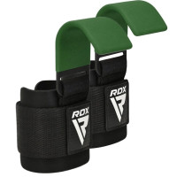 Крючки для тяги на запястье RDX W5 Gym Hook Strap Army Green Plus