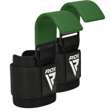 Крючки для тяги на запястье RDX W5 Gym Hook Strap Army Green Plus