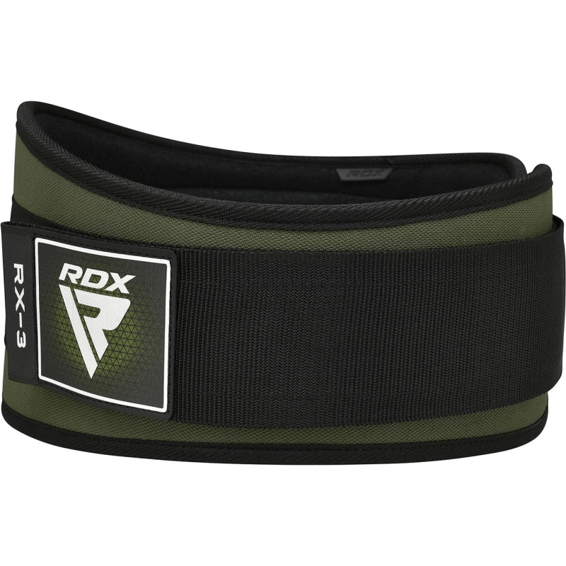 Пояс для важкої атлетики RDX RX3 EVA Curve неопреновий Army Green L