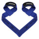Лямки для тяги RDX S4 Gym Cotton Gel Straps Blue Plus, Длина 60 см, Ширина 4 см, Хлопок, Эластан, Синий