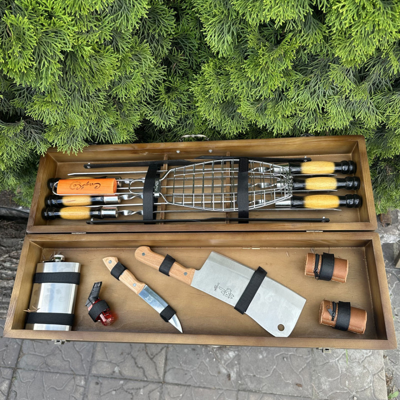 Подарочный набор Mzavod Мастер BBQ темный