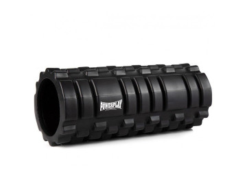 Масажний ролик (роллер) PowerPlay 4025 Massage Roller Чорний (33x14см.)