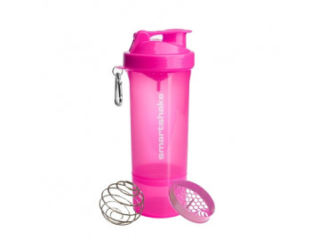 Шейкер спортивний SmartShake Slim 500ml Neon Pink