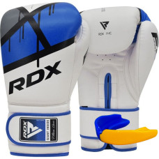 Боксерские перчатки RDX F7 Ego, 14 унций, кожа Maya Hide™, система вентиляции SPP™, синий, 