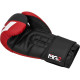 Боксерские перчатки RDX F4 Boxing Sparring Gloves Hook&Loop RED/BLACK (капа в комплекте), 10 унций, Искусственная кожа Kalix Skin Mayahide, Черно-красный
