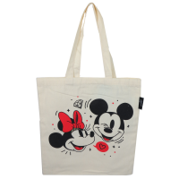 Cумка шоппер для покупок Disney Mickey and friends бежевая