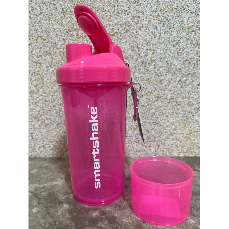 Шейкер спортивний SmartShake Slim 500ml Neon Pink
