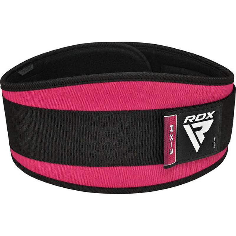 Пояс для важкої атлетики RDX RX3 EVA Curve неопреновий SHARP PINK-XS