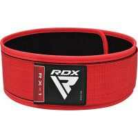 Пояс для тяжелой атлетики RDX RX1 Weight Lifting Belt, M, нейлон, красный