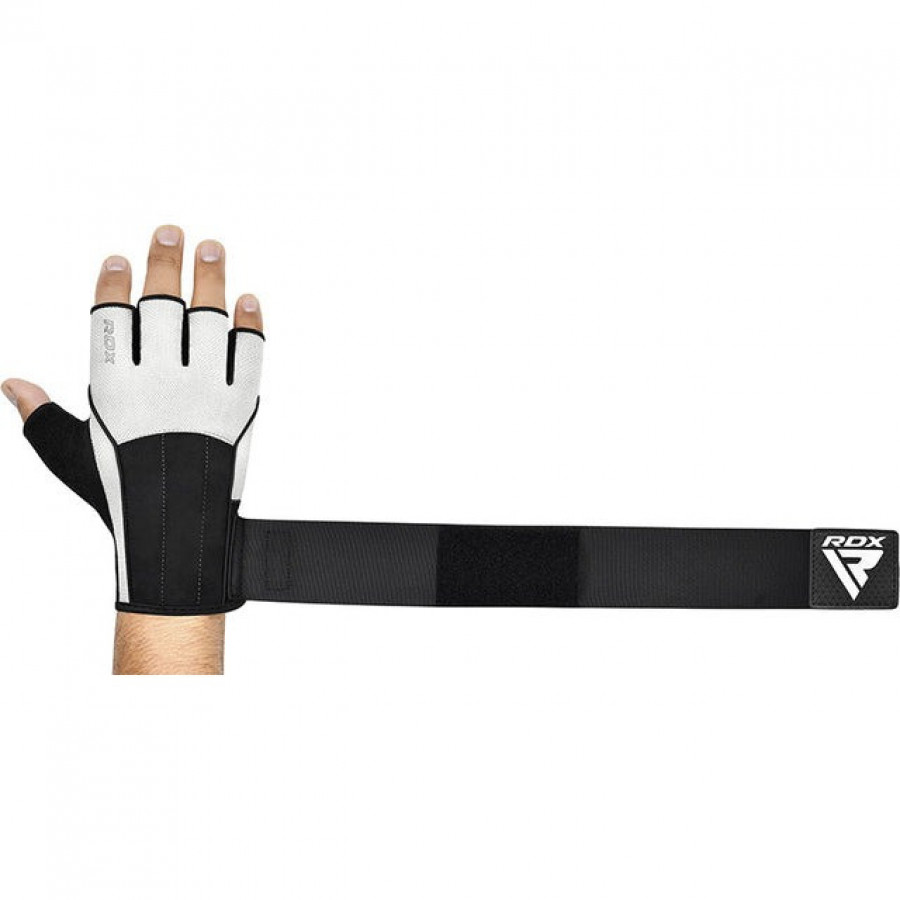 Рукавички для фітнесу RDX W3 WHITE WITH EVA PADDING-XL