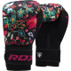 Боксерські рукавиці RDX FL-3 FLORAL BLACK-10 унцій 