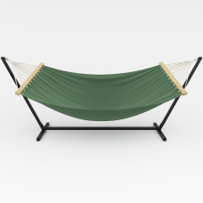 Монотонний гамак з планкою WISH зелений одномісний XL 200х100 WCG