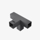 Кронштейн для соединения 4 брусьев 100×100 мм | Соединение с 4 сторон (модуль 90°)