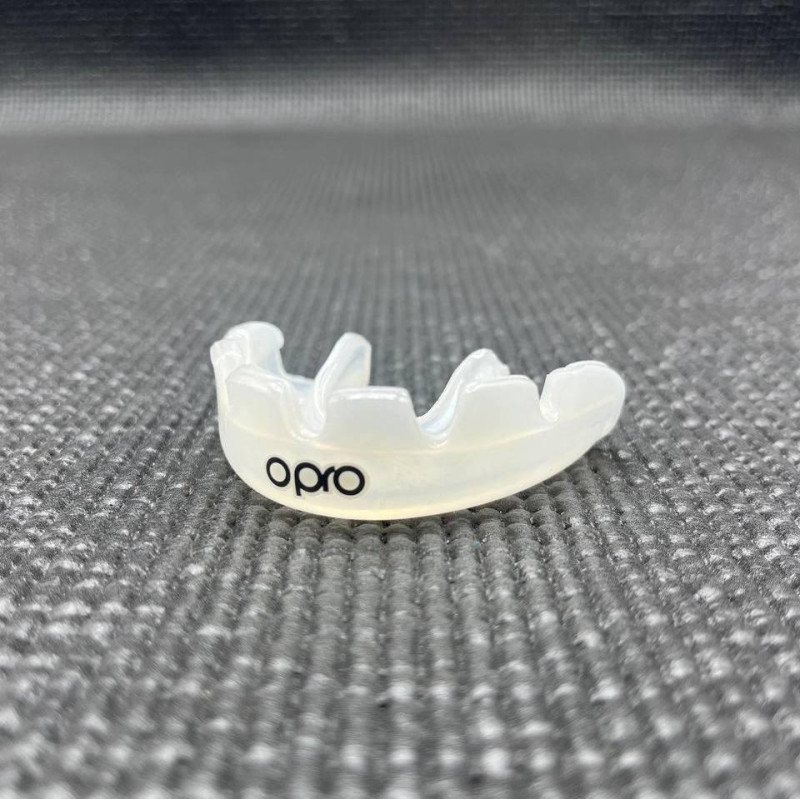 Капа OPRO Instant Single Colour Braces под брекеты, Взрослая (11+ лет) Clear, Посадка: технология Hyperflex (кипячение и компрессионная клетка), Термопластик, Прозрачный