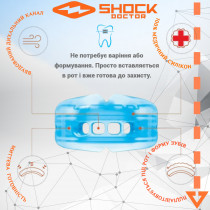 Капа Shock Doctor Double Braces під брекети, верхні та нижні зуби, доросла (вік 12+) Blue (art. 4300-BLU-AD) Капа Shock Doctor Double Braces під брекети, верхні та нижні зуби, доросла (вік 12+) Blue (art. 4300-BLU-AD)