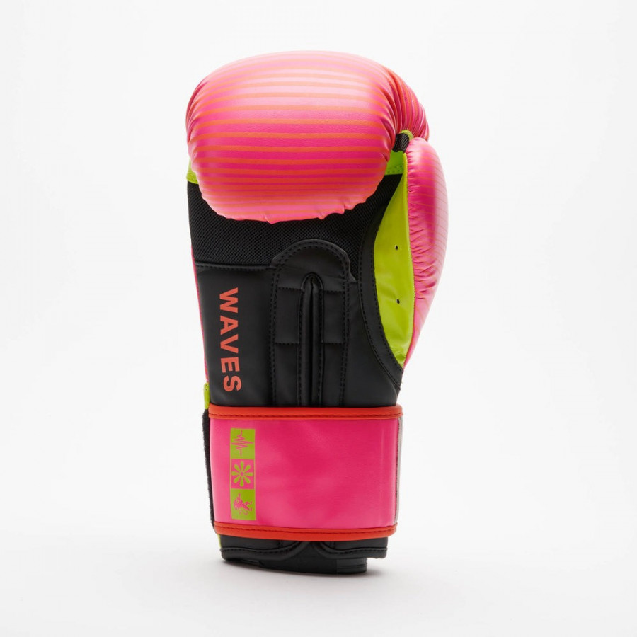 Боксерські рукавиці Leone GN313 WAVES Fuxia 10 унцій (капу в комплекті)