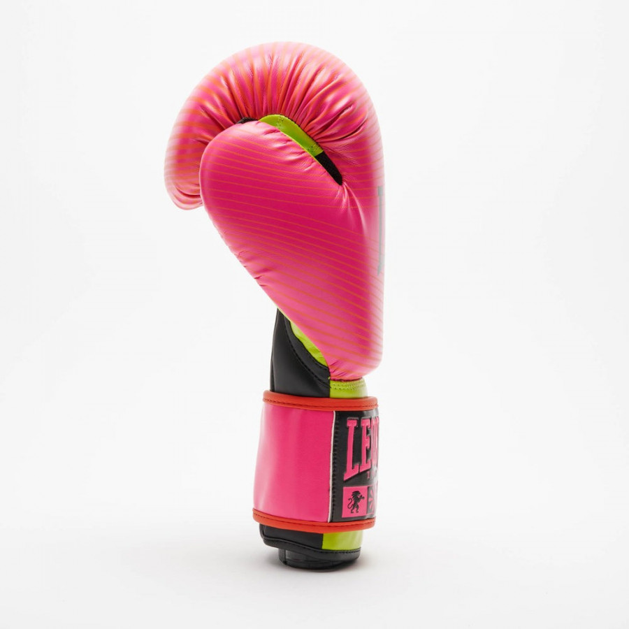 Боксерські рукавиці Leone GN313 WAVES Fuxia 10 унцій (капу в комплекті)