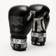 Боксерские перчатки Leone GN208 ICONIC Black (бинты 4 м. в комплекте), 12 унций, Натуральная кожа буйвола, Полиуретан, Черный