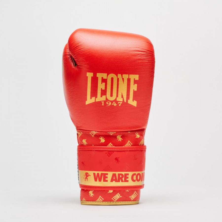 Боксерські рукавиці Leone GN220 DNA Red 10 унцій (бинти 4 м. в комплекті)