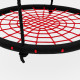 Гойдалка-гніздо WCG 100 см | Дитяча гойдалка з сіткою для вулиці та дому. Червоно-чорна