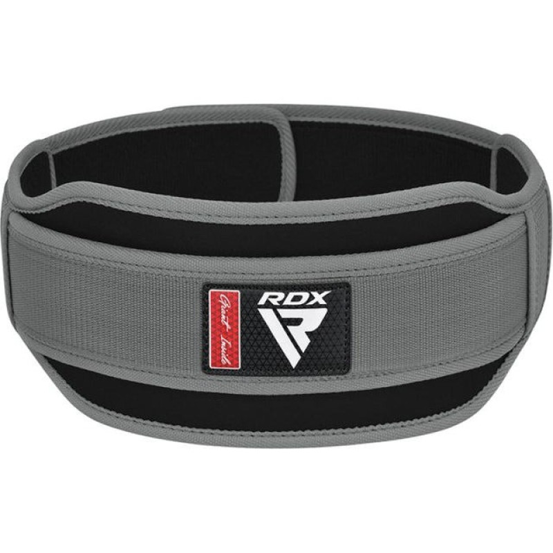 Ремень для тяжелой атлетики RDX RX5 Double Belt неопреновый серый S