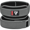 Пояс для важкої атлетики RDX RX5 Double Belt, S, неопрен/нейлон, сірий