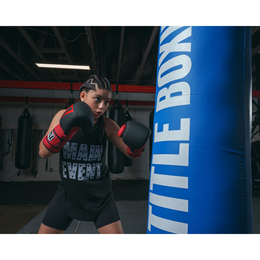 Боксерські рукавиці TITLE Boxing Guts and Glory Black/Red XL 16oz