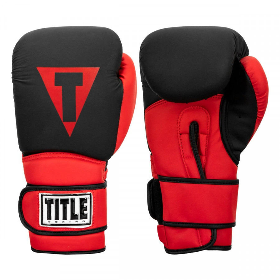 Боксерські рукавиці TITLE Boxing Guts and Glory Black/Red XL 16oz